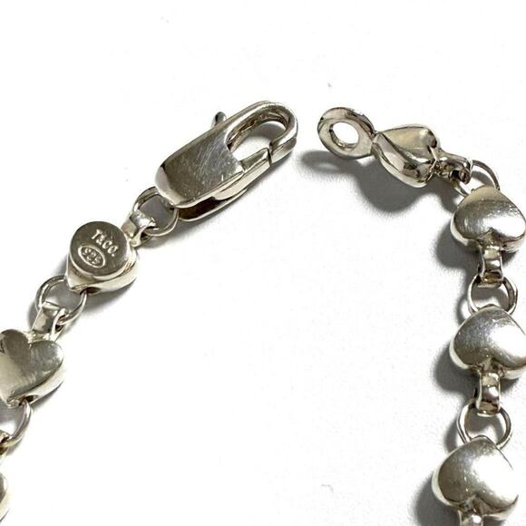 TIFFANY Silver Heart Charm Bracelet - Picture 7 of 10